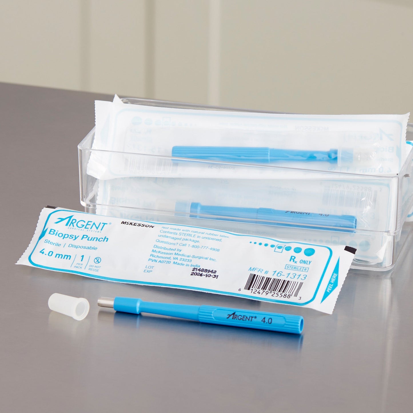 Biopsy Punch McKesson Argent Dermal 4 mm