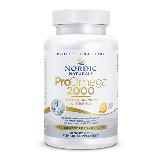 Nordic Naturals ProOmega® 2000 EPA/DHA Dietary Supplement, Lemon Flavor