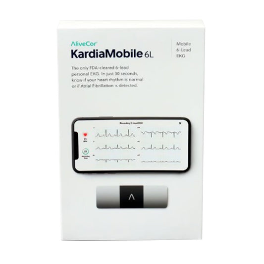 Electrocardiograph KardiaMobile Card Battery Operated Smart Phone Display Resting