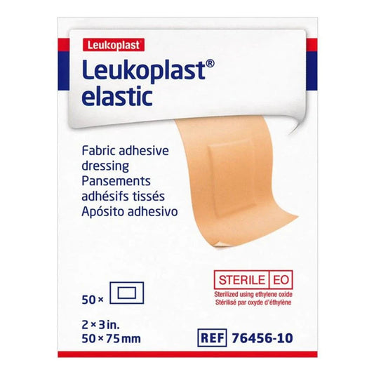 BANDAGE, WND LEUKOPLAST PATCH ELAS 2"X3" (50/BX 12BX/CS)
