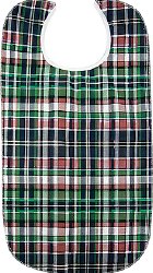Beck's Classic Quilted Adult Bib, Highland Blue Plaid, 18 x 34 Inch