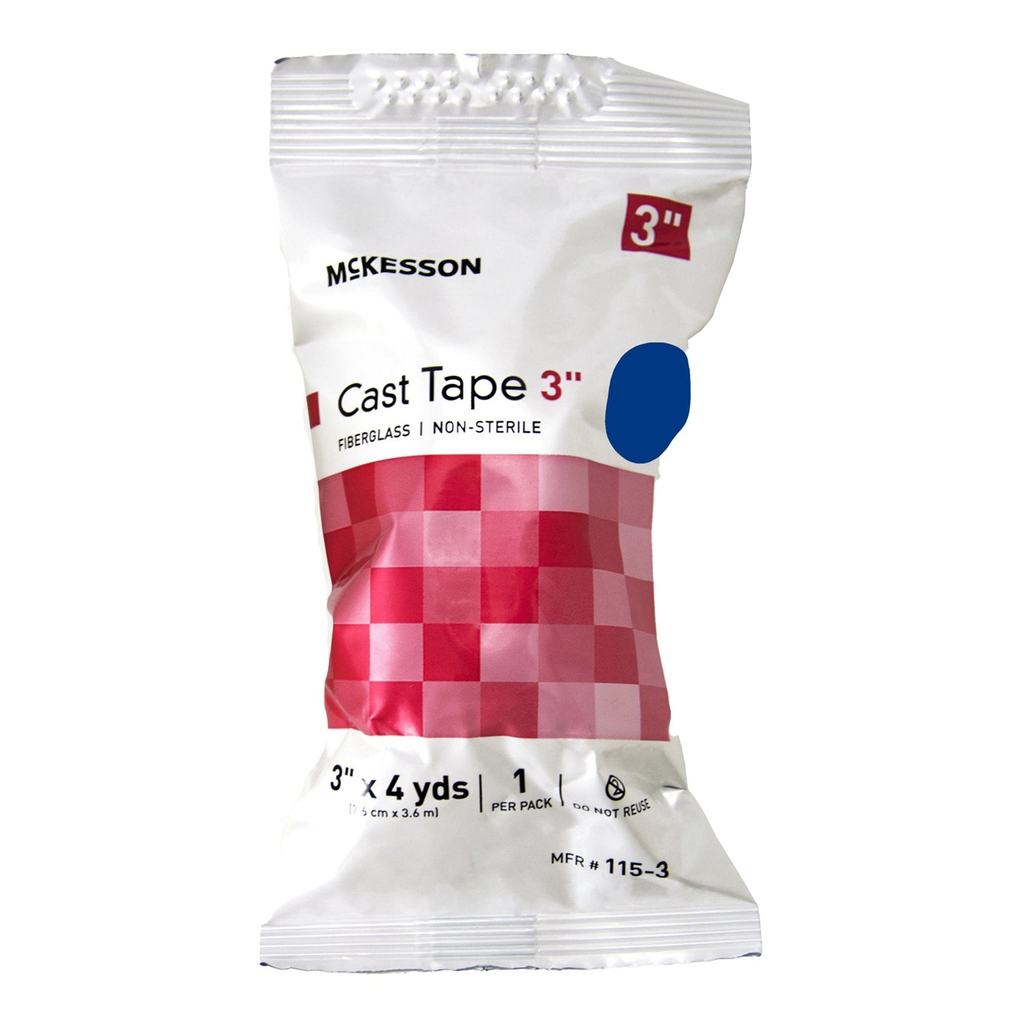 TAPE, CAST BLU LF 3"X4YDS (10RL/BX)