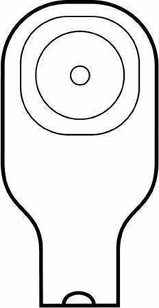 Premier™ Flextend™ One-Piece Beige Colostomy Pouch, 9 Inch Length, 1½ Inch Stoma
