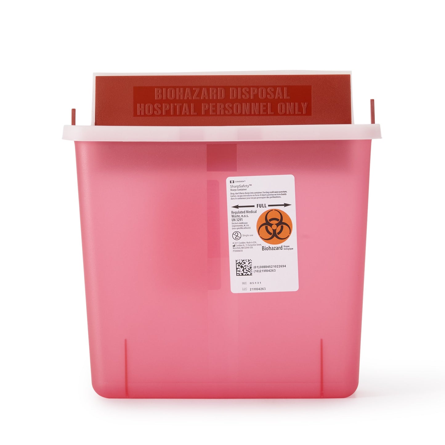 In-Room™ Multi-purpose Sharps Container, 1-1/4 Gallon, 10.75 x 11 x 4.75 Inch