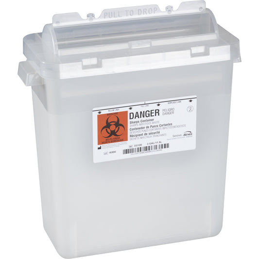 Bemis™ Sentinel Multi-purpose Sharps Container, 3 Gallon, 15 x 13.87 x 6.87 Inch