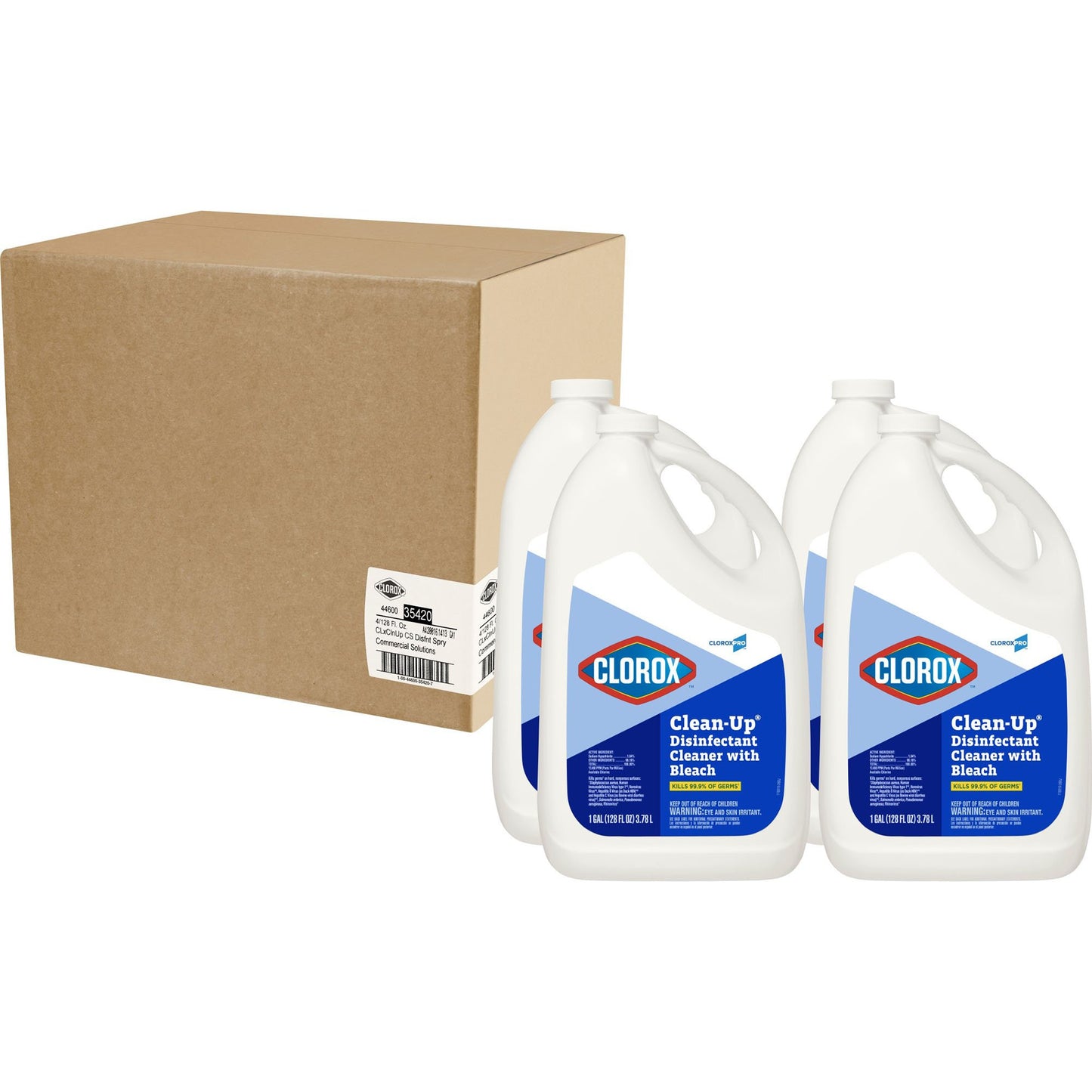 Clorox Pro™ Clorox® Clean-Up® Disinfectant Cleaner with Bleach, Jug, 1 gal.
