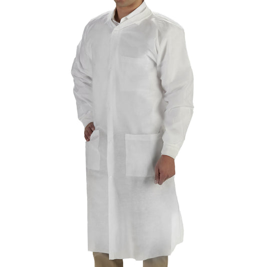 LabMates® Lab Coat, White, Small