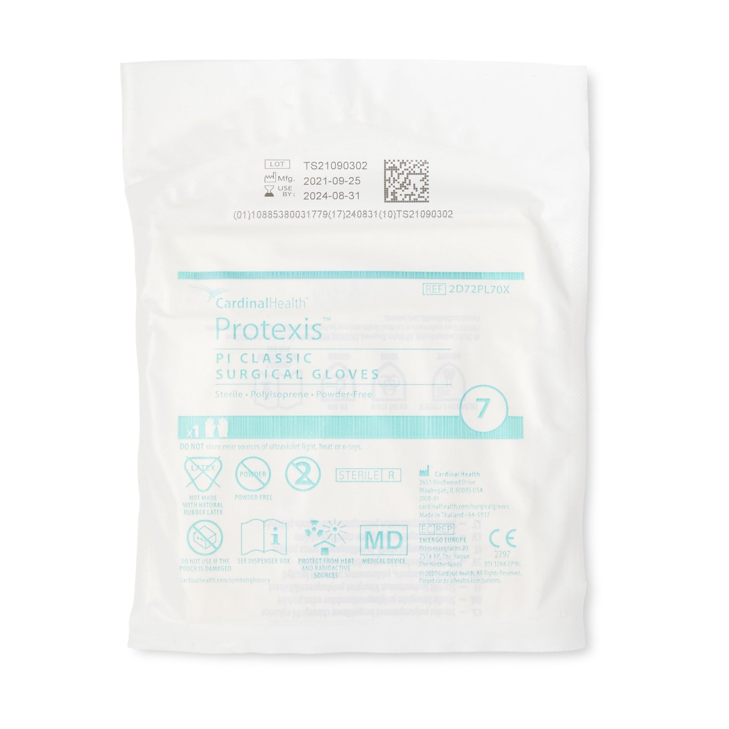 Protexis™ PI Classic Polyisoprene Surgical Glove, Size 7, Ivory