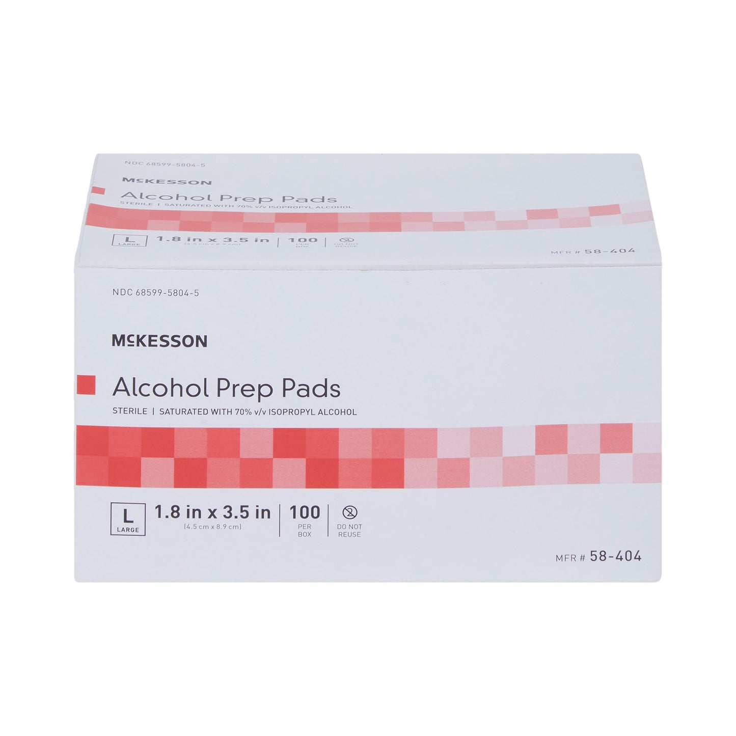 PAD, ALCOHOL PREP STR LG (100/BX 10BX/CS)