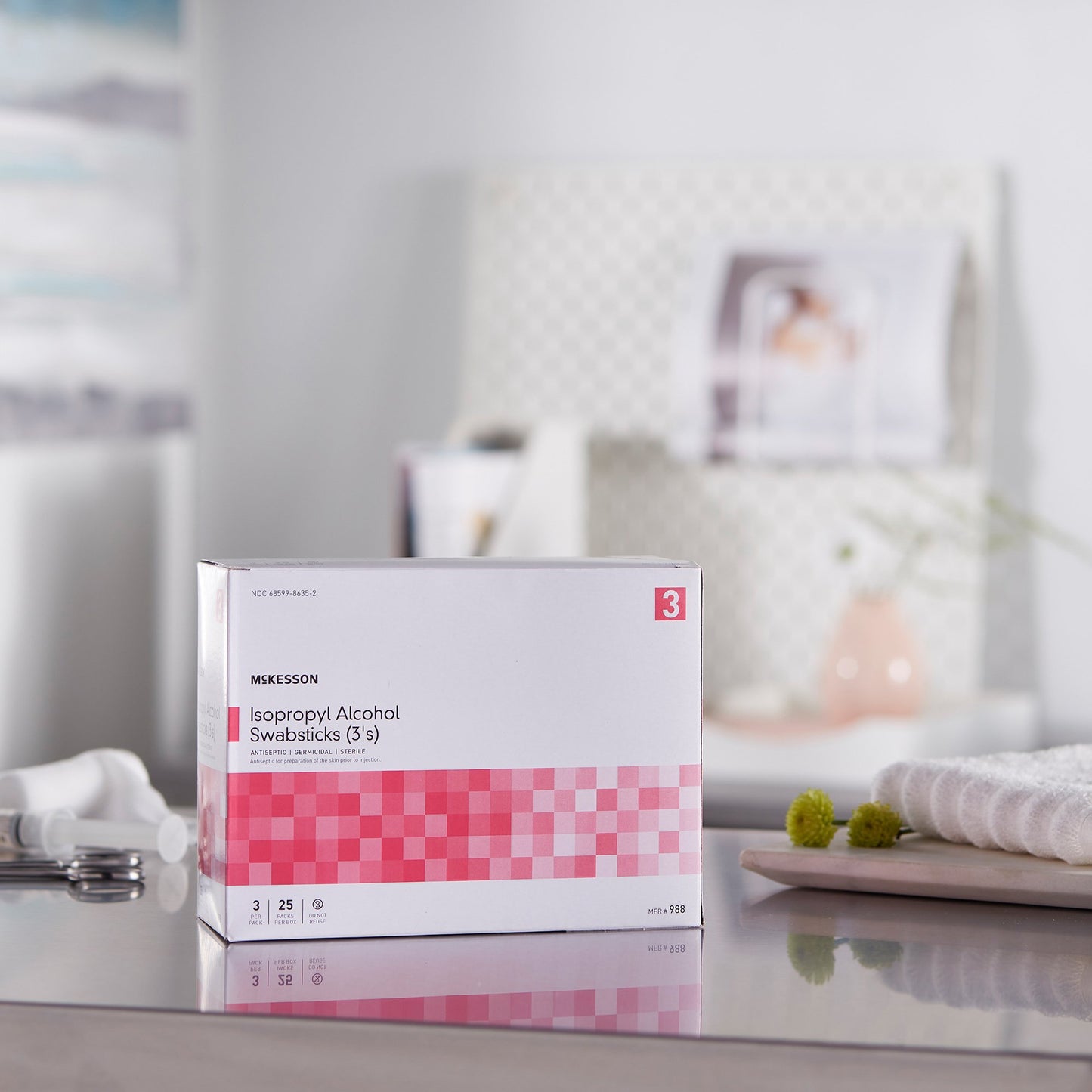 SWABSTICK, ALCHL STR (3/PK 25PK/BX 10BX/CS)