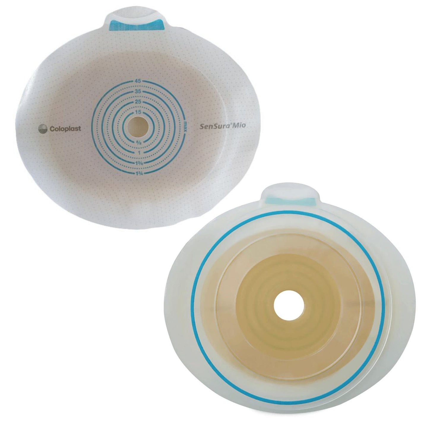 SenSura® Mio Click Ostomy Barrier, 30 mm Stoma Opening, Red Match