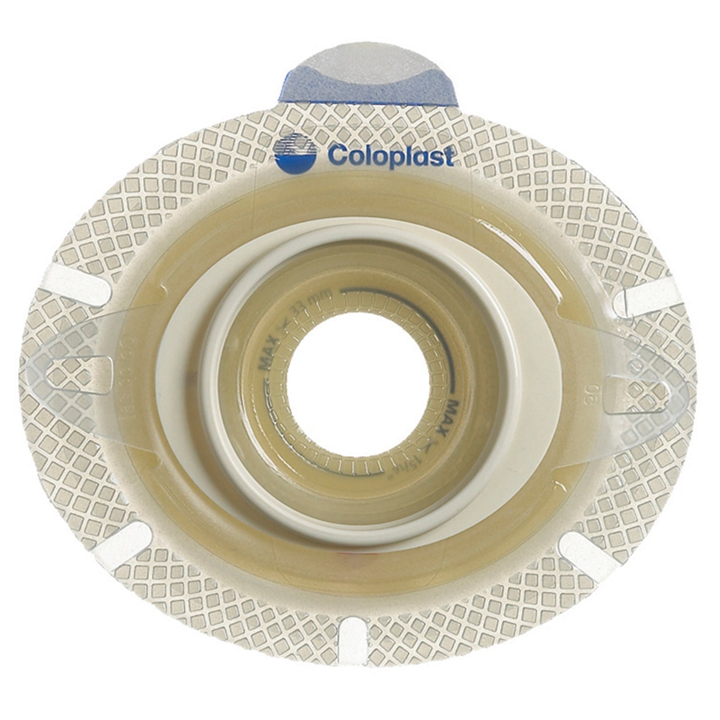 SenSura® Click Xpro Flat Barrier Ostomy Barrier, Trim to fit 10 – 65 mm, Yellow