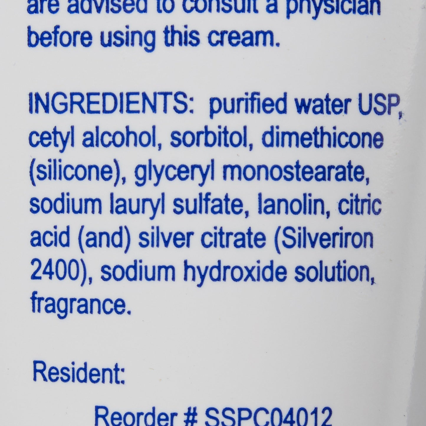 CREAM, SKIN PROT SELAN SILVER 4OZ (12/CS)