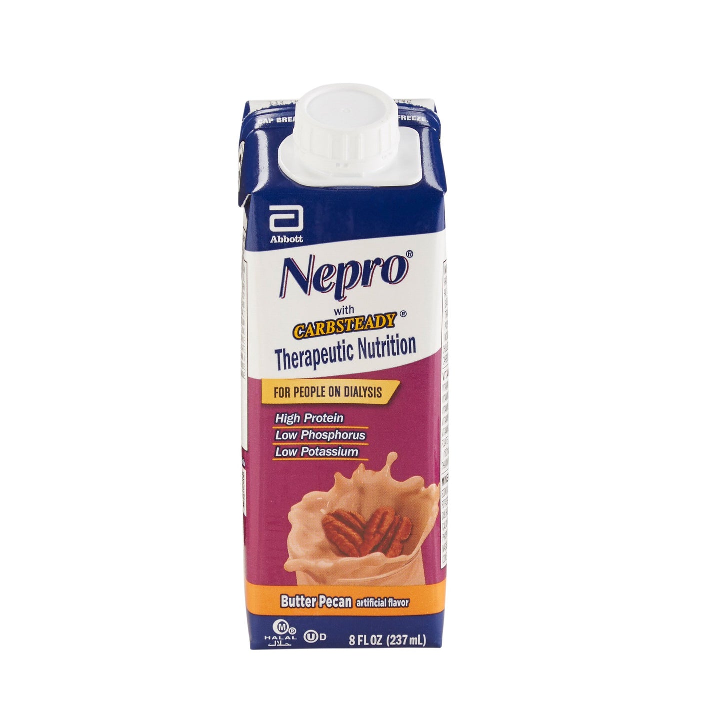 Oral Supplement Nepro with Carbsteady Butter Pecan Flavor Liquid 8 oz. Reclosable Carton