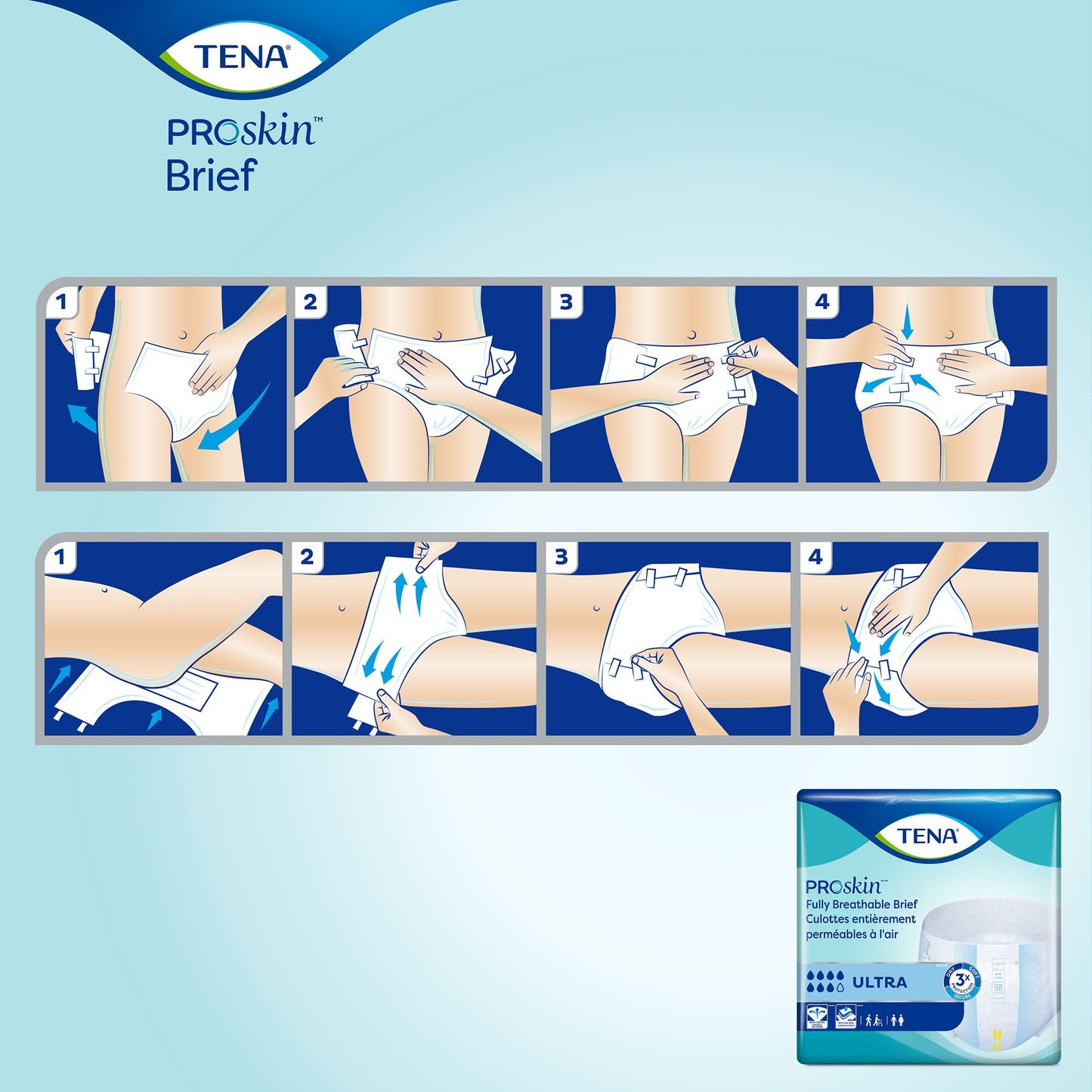 Tena® ProSkin™ Ultra Incontinence Brief, Large