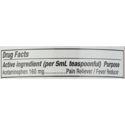ACETAMINOPHEN LIQ 160MG/5ML CHERRY ELX AF 16OZ 12/CS