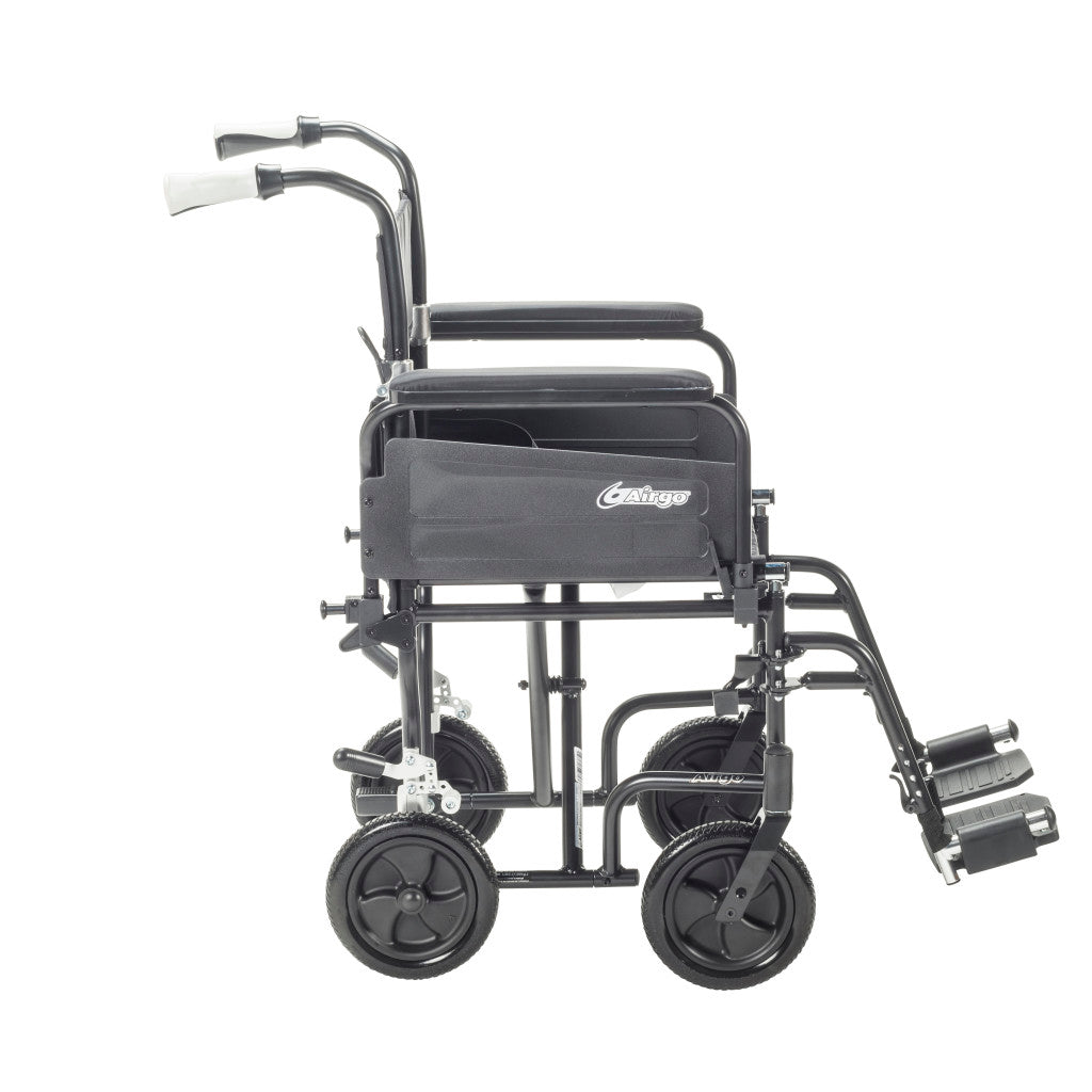 Drive Medical Airgo Comfort-Plus Lightweight Transport Chair 300 lbs
