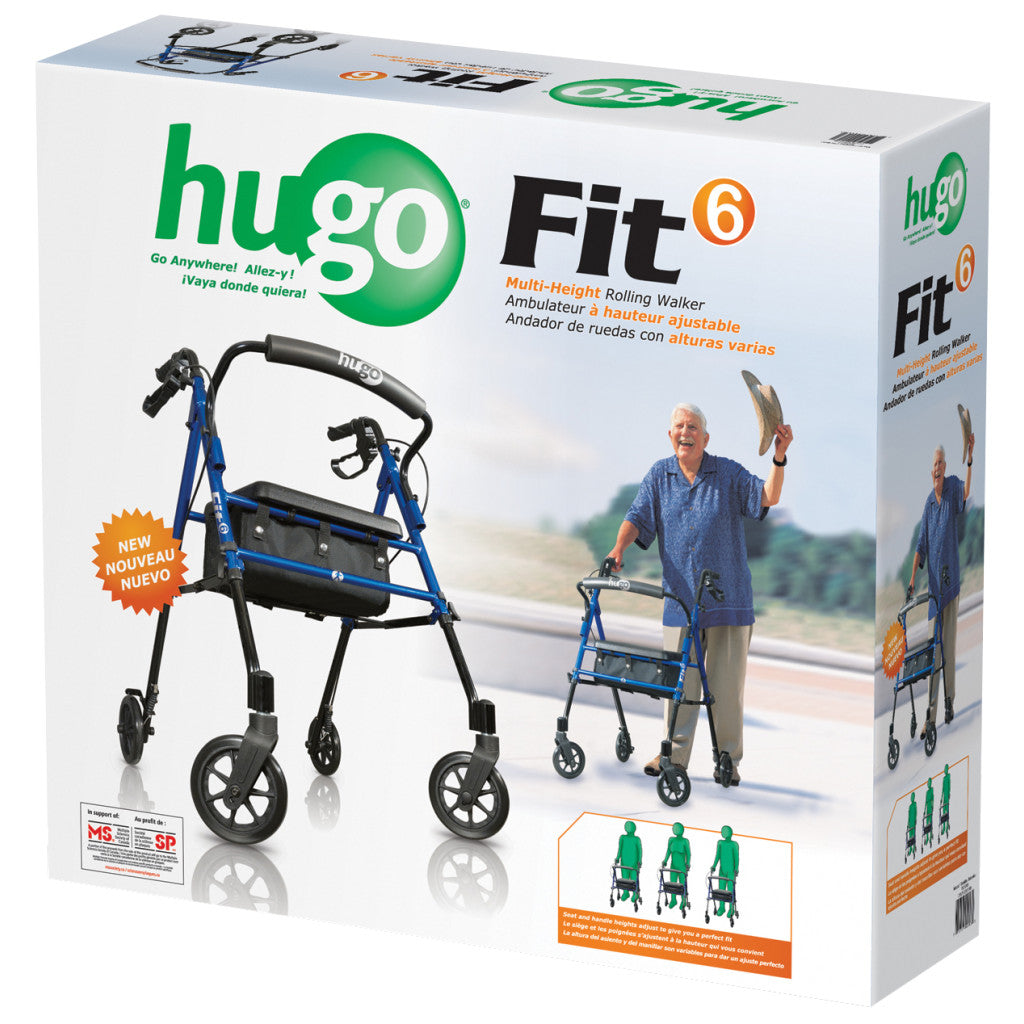 Drive Medical Hugo FIT6 Rollator Blue