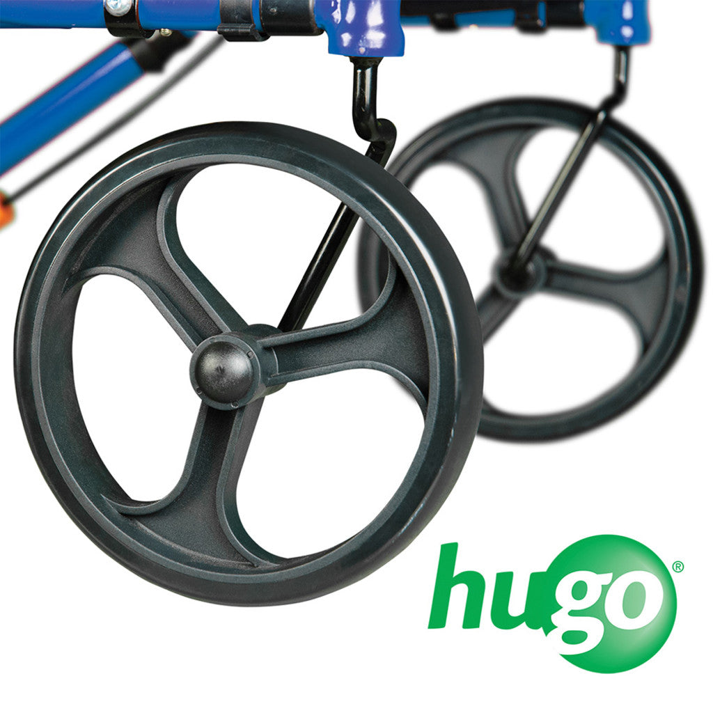 Hugo Sidekick Side-Folding Rolling Walker with Seat 250 lbs