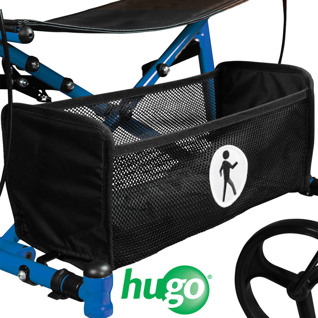 Hugo Sidekick Side-Folding Rolling Walker with Seat 250 lbs