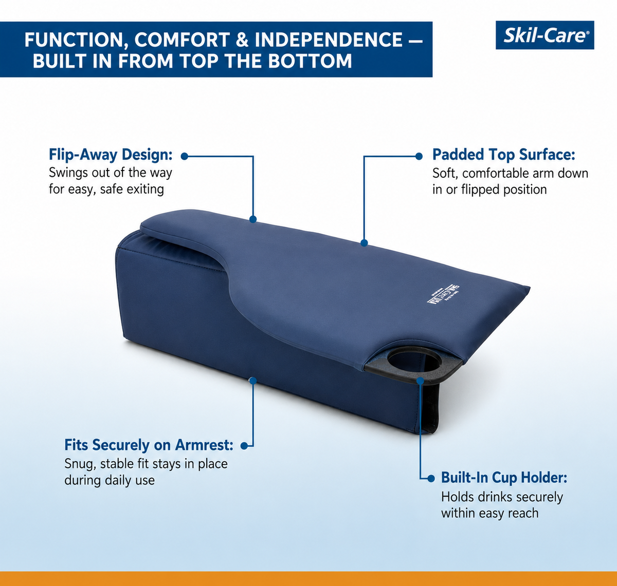 Skil-Care Wheelchair Flip Tray