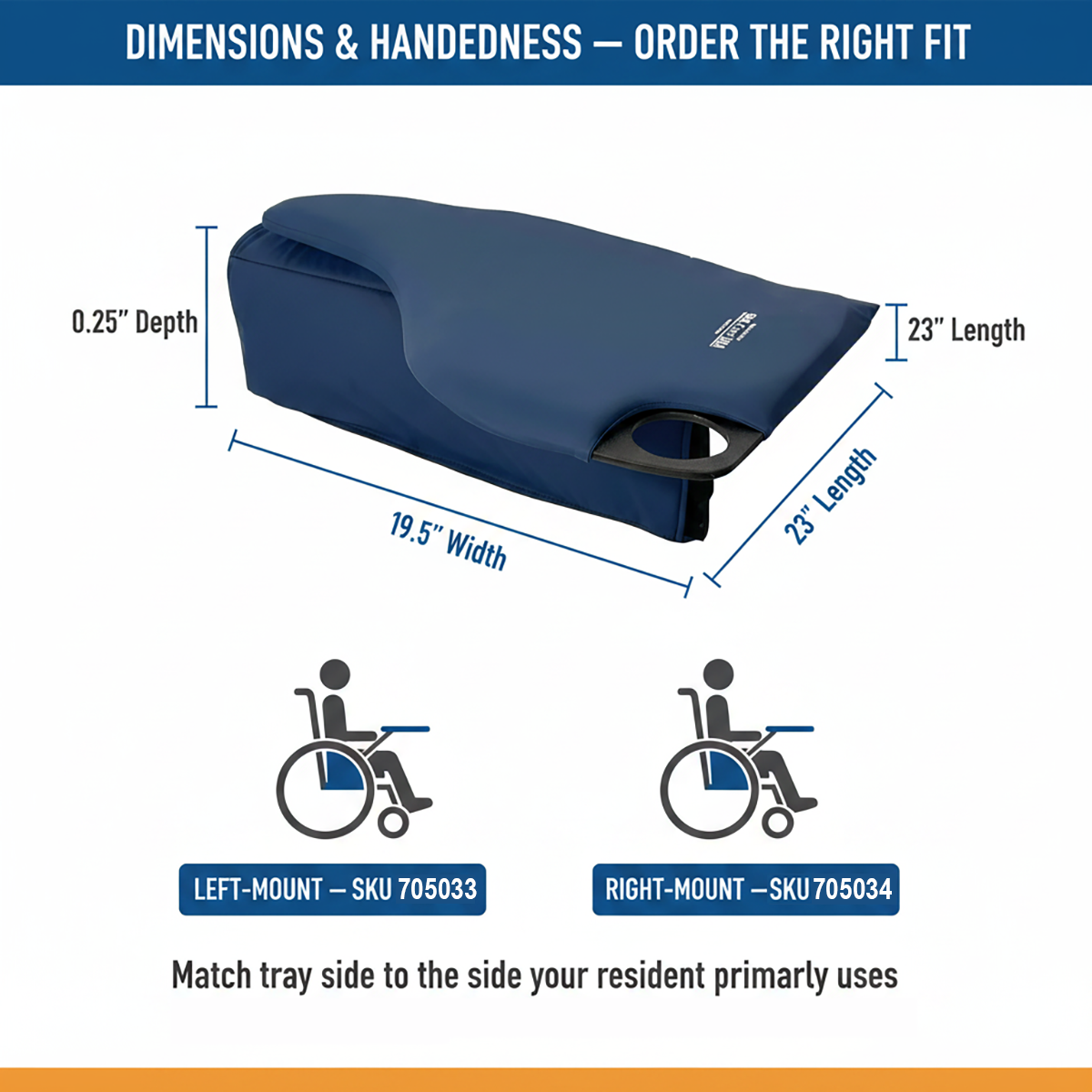 Skil-Care Wheelchair Flip Tray