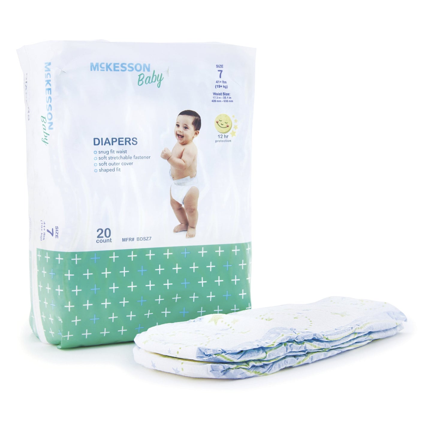 DIAPER, BABY SZ7 41+LBS (20/BG4BG/CS)