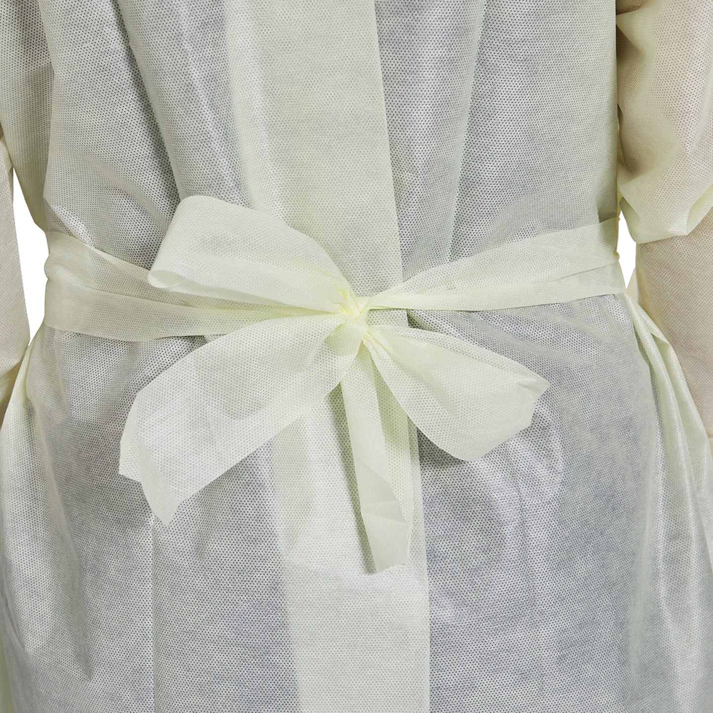 GOWN, ISO AAMI LVL2 TAPE TAB NECK/WAIST TIE YLW XLG (10/BG)