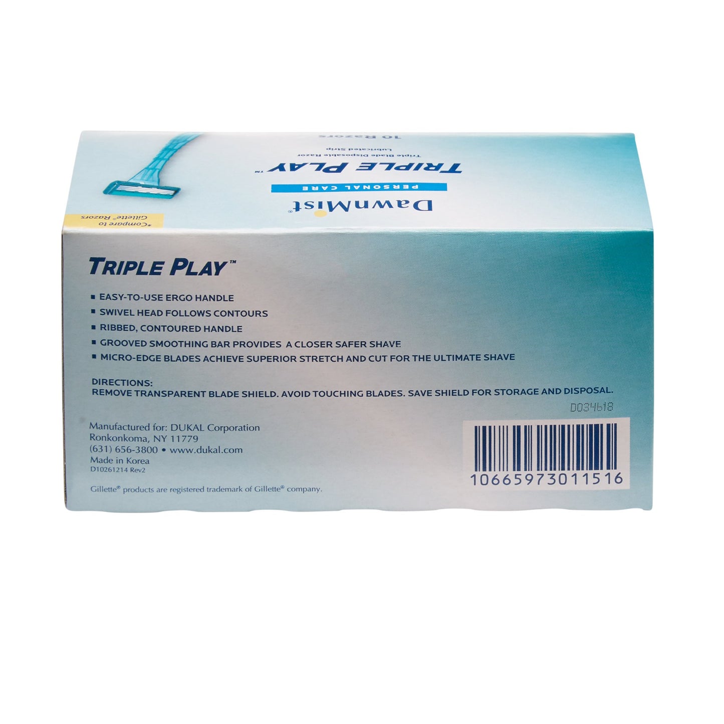 RAZOR, DISP 3BLADE (10/PK 50PK/CS)