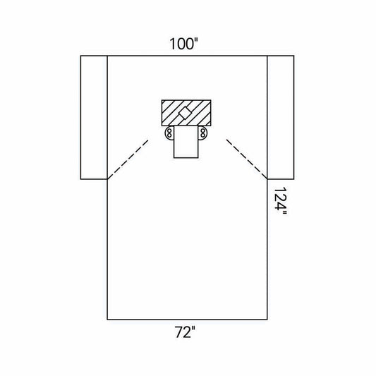 Halyard Sterile Thyroid EENT Drape, 100 x 72 x 124 Inch