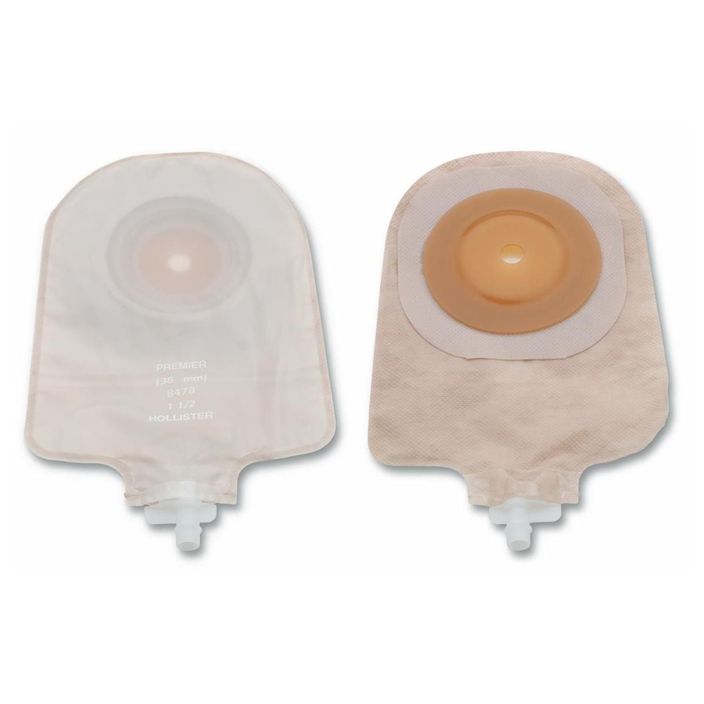Premier™ One-Piece Transparent Urostomy Pouch, Cut to fit up to 51 mm Stomas