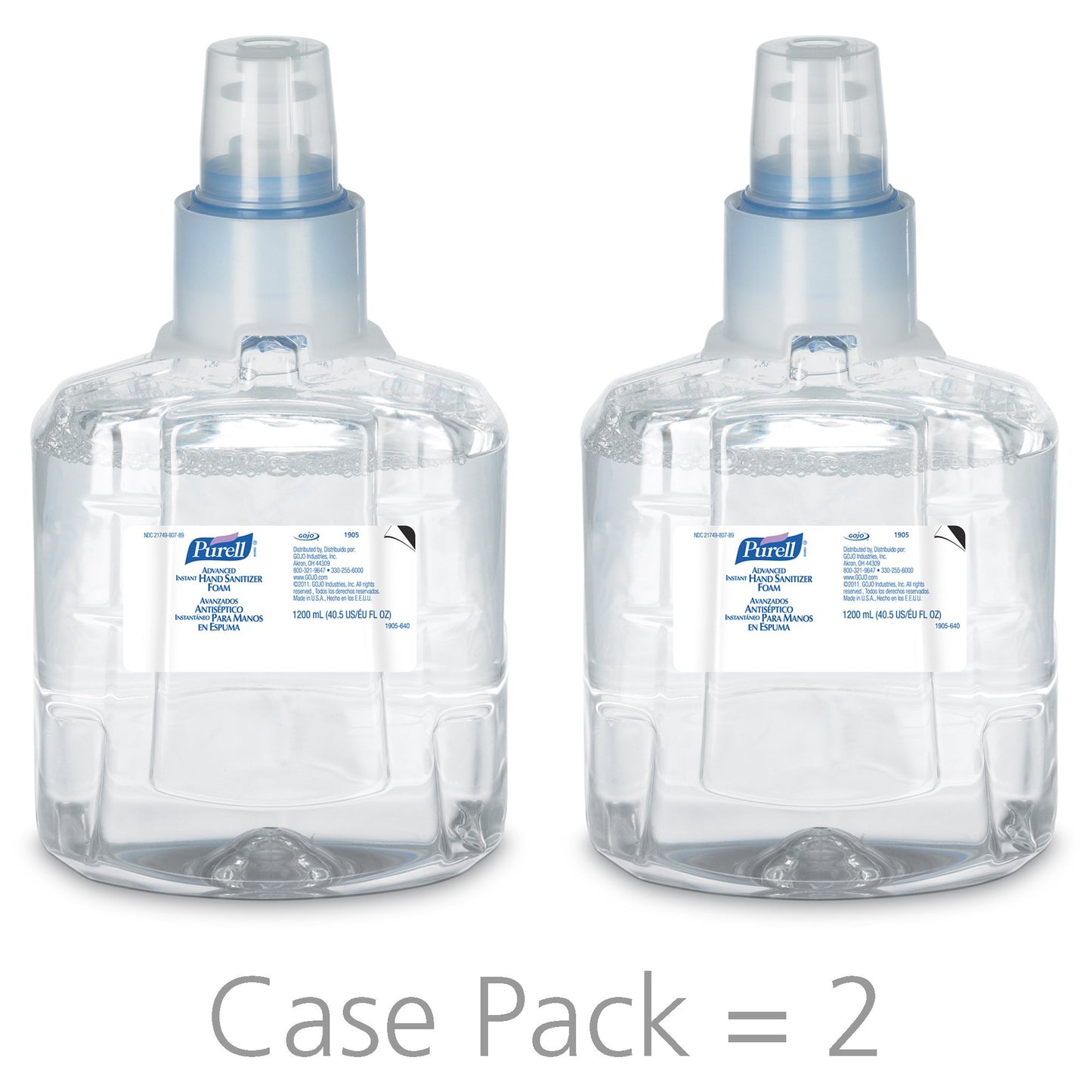 Purell® Advanced Hand Sanitizer Foam, 70% Ethyl Alcohol, 1,200 mL Refill Bottle