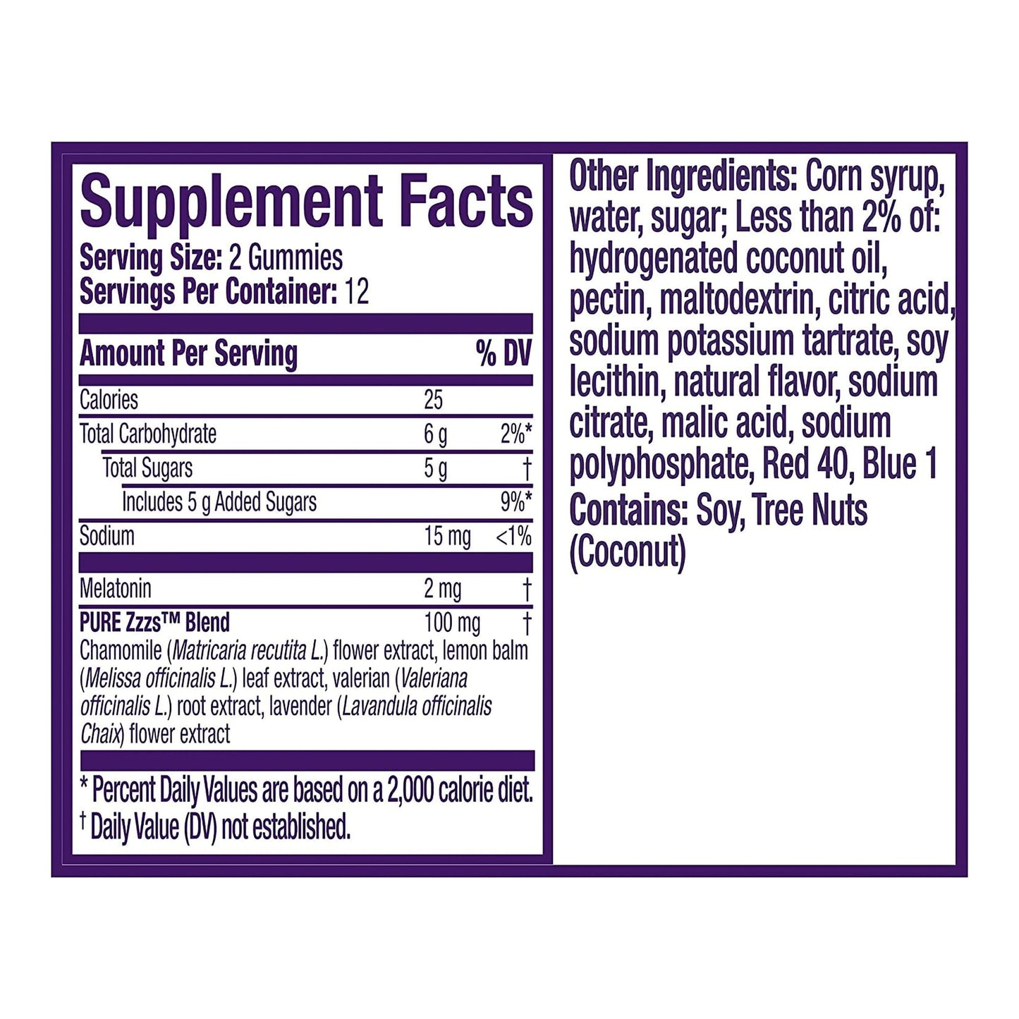 ZZZQUIL, GUMMIES MELATONIN+CHAMOMILE LAV (24/BT)