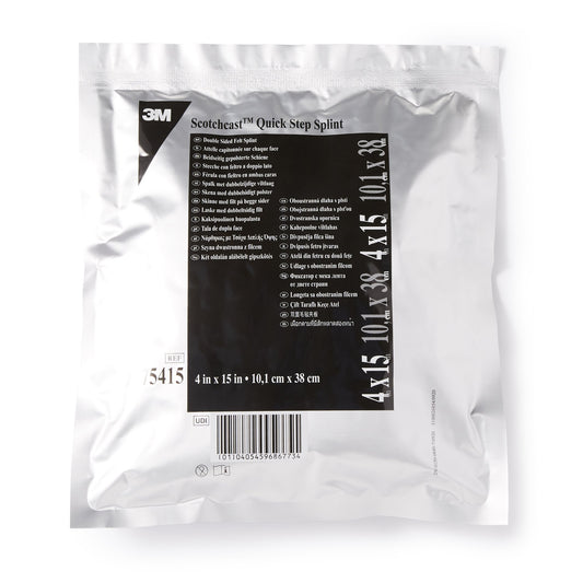 3M™ Scotchcast™ Quick Step Double Sided Felt Padded Splint, 4 x 15 Inch