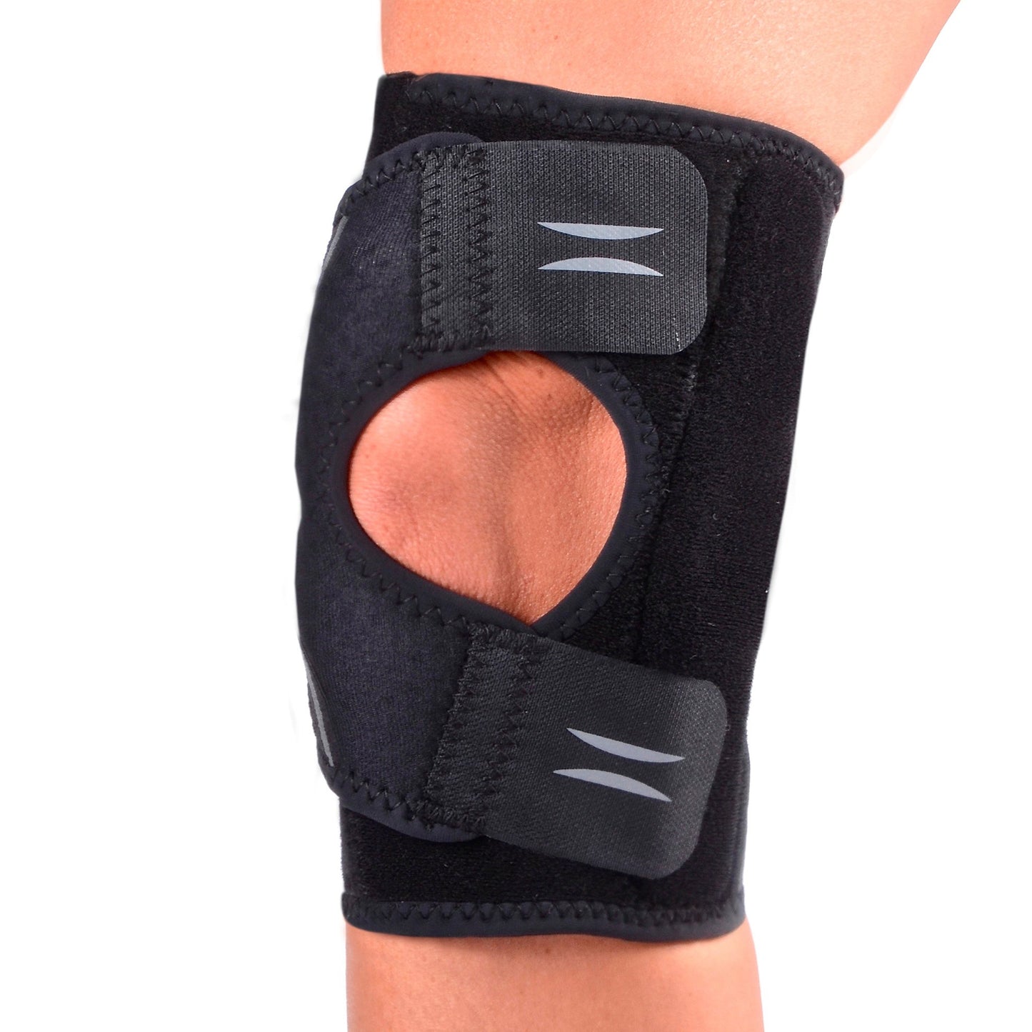 KNEE BRACE, SHIELDS II HINGED PAT BLK LG