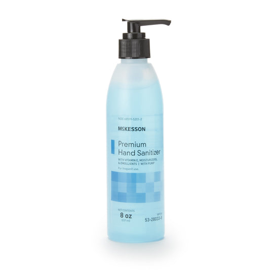 McKesson Premium Hand Sanitizer, 70% Alcohol Gel, 8 oz Bottle, Summer Rain Scent
