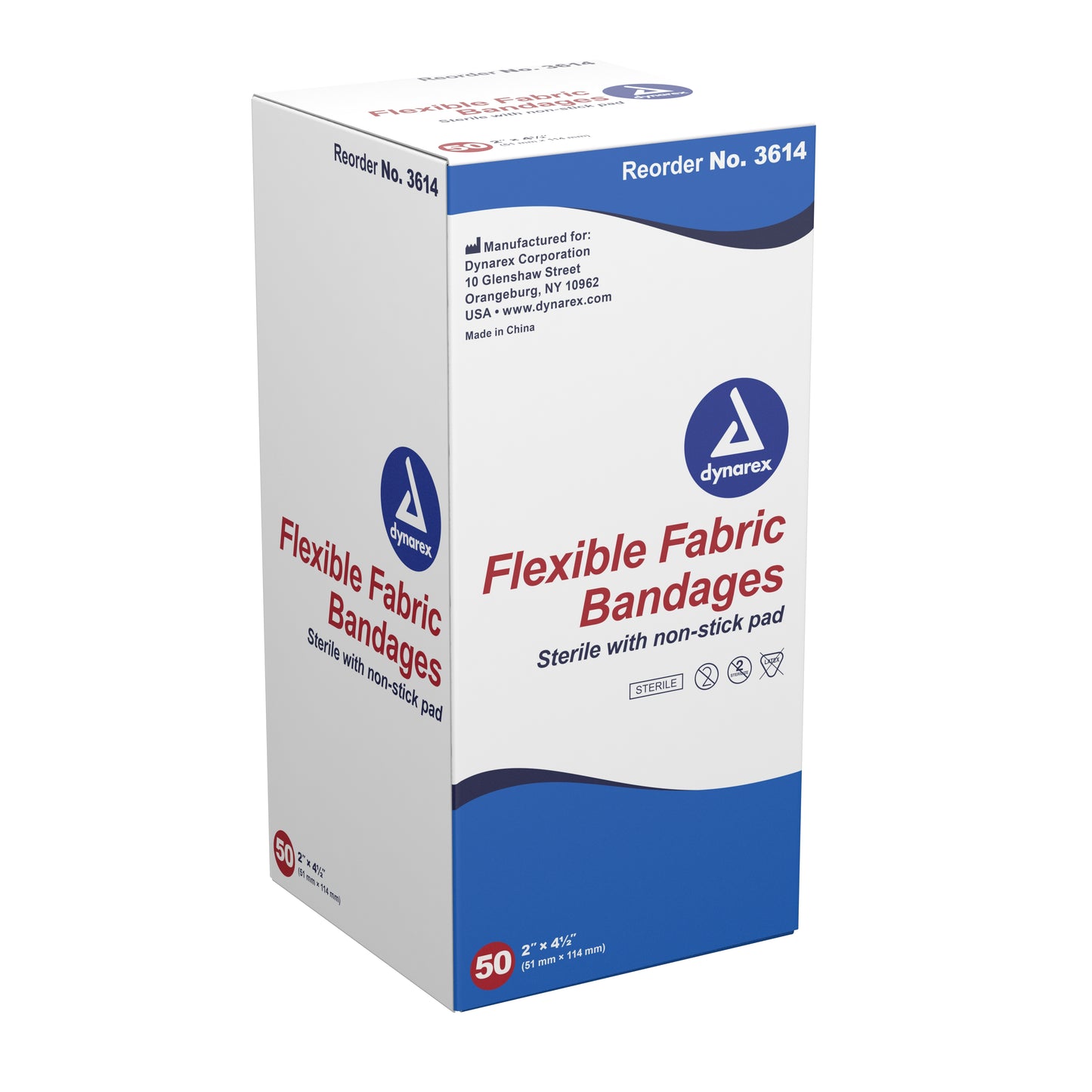 BANDAGE, ECON ADHSV STR XLG 2"X4 1/2" (50/BX 24BX/CS)