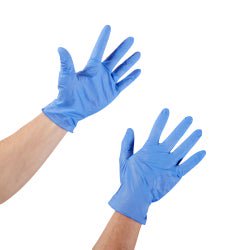 McKesson Confiderm 3.5C Nitrile Exam Gloves X-Small NonSterile Blue Textured Fingertips Chemo Tested 200 per Box