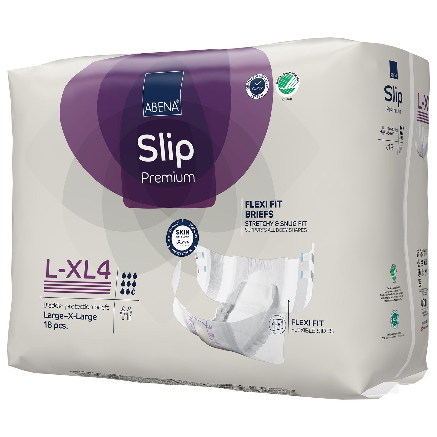 Abena® Slip Premium Flexi Fit Incontinence Briefs, L-XL4