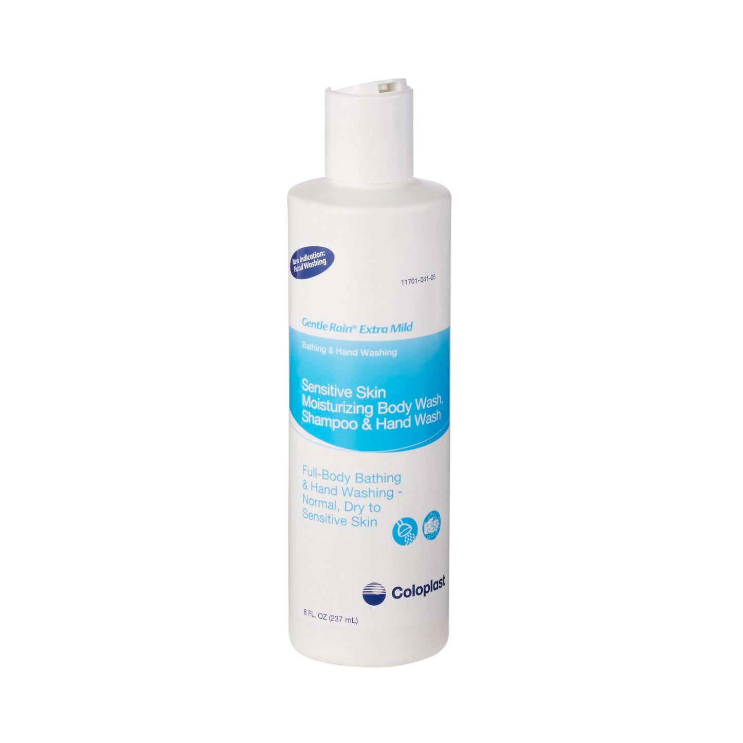Gentle Rain® Extra Mild Scented Shampoo and Body Wash, 8-ounce flip-top bottle