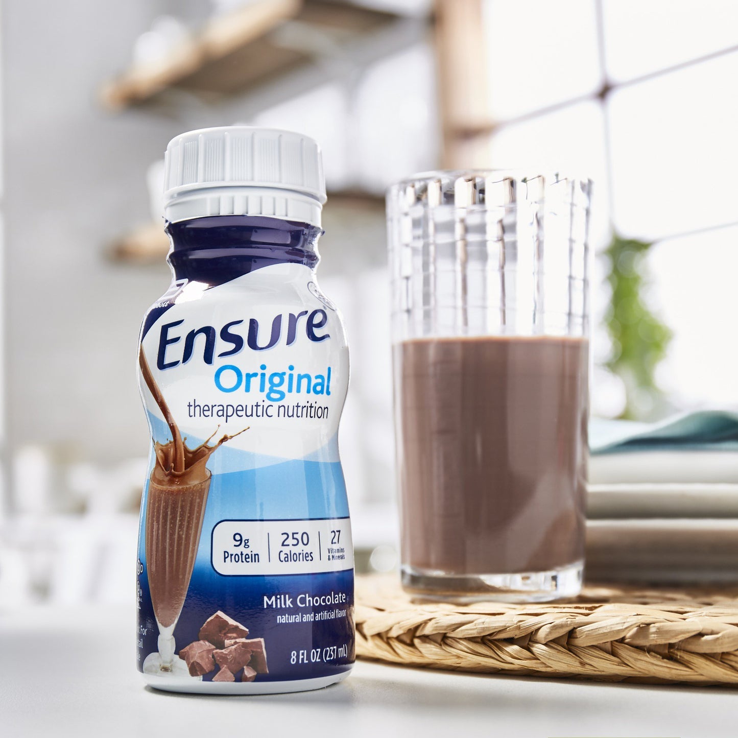 Ensure® Original Therapeutic Nutrition, Chocolate, 8-ounce Bottle
