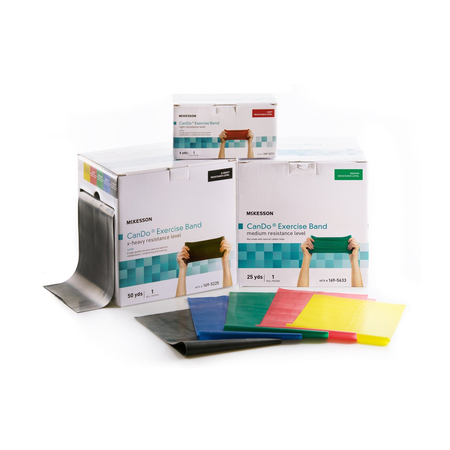 BAND, EXERCISE LTX DISP BLK 50YDS