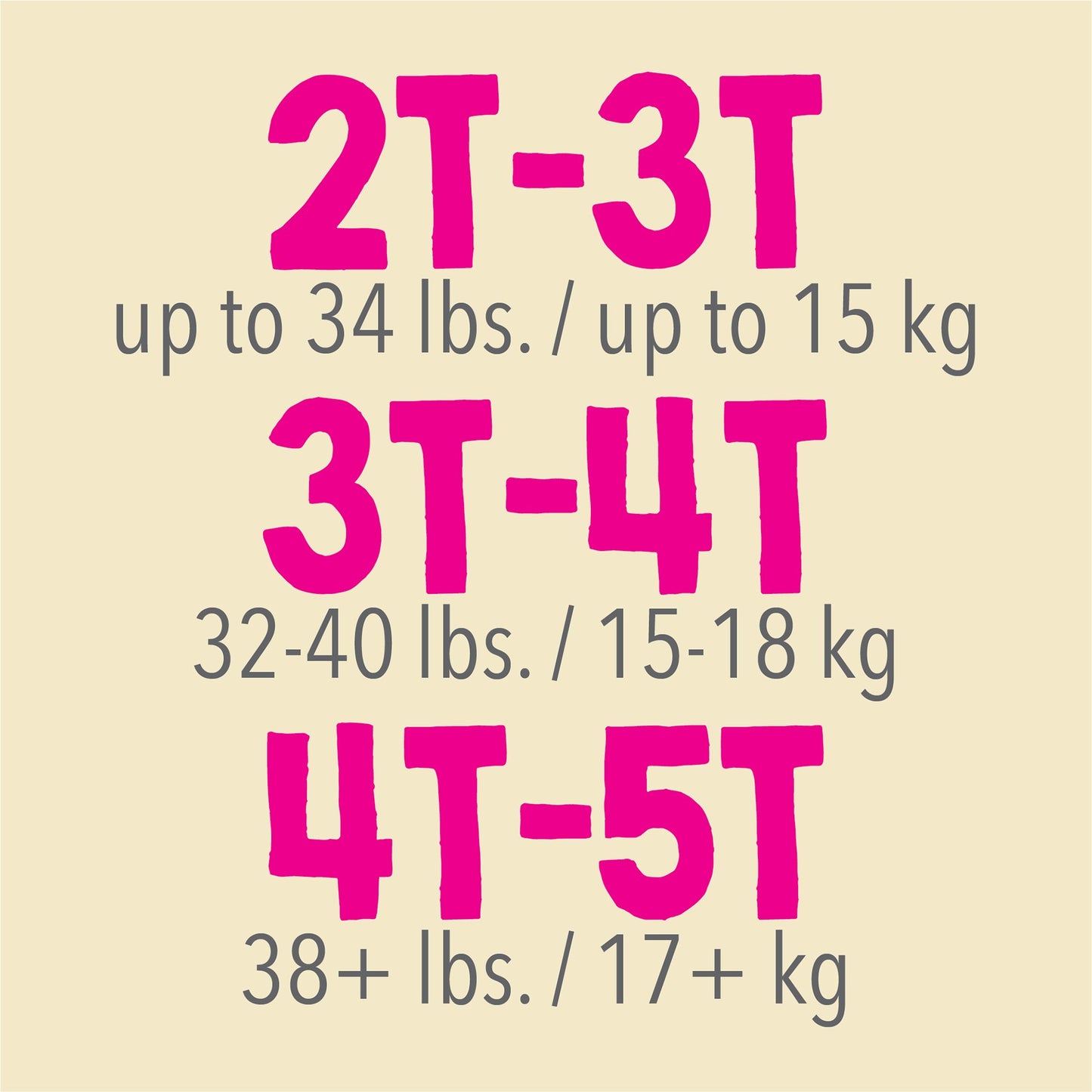 PANTS, TRAINING CUTIE GIRLS 3T-4T (23/BG 4BG/CS)