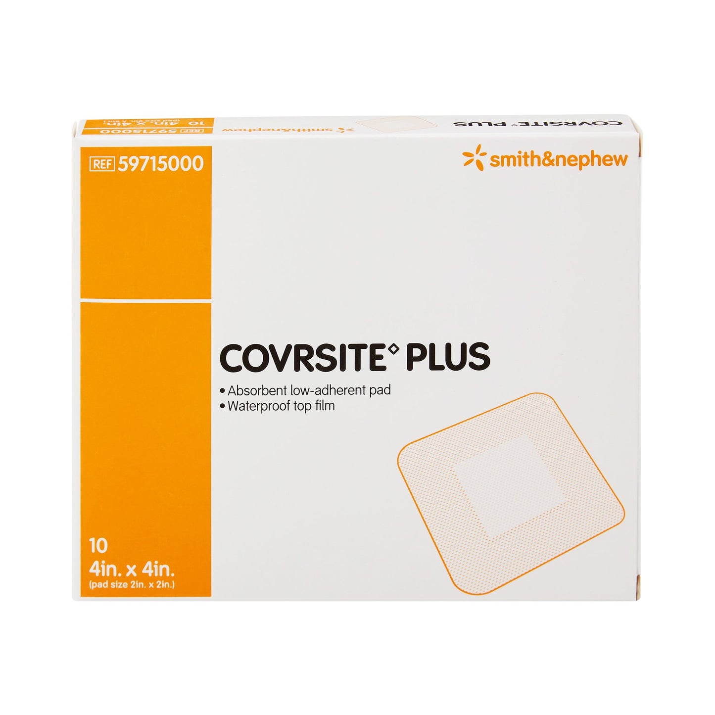 DRESSING, COVERSITE PLUS 4X4" (10/BX)