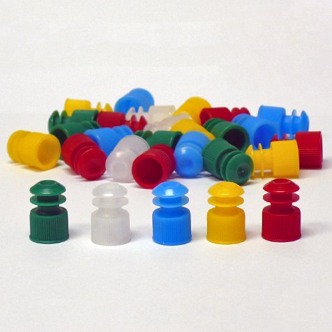Globe Scientific Blue Test Tube Cap for 12 mm Tubes