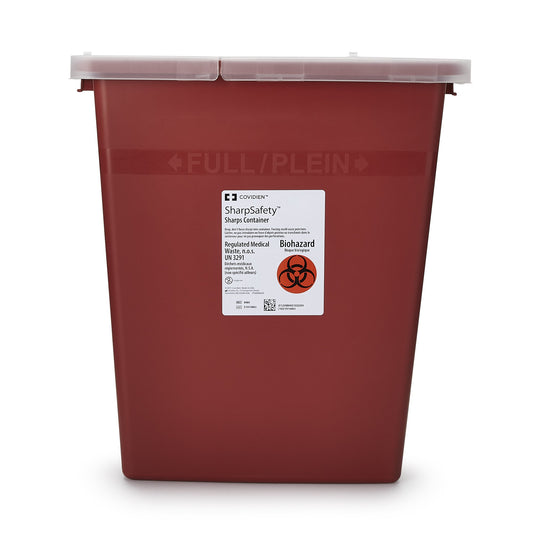SharpSafety™ Multi-purpose Sharps Container, 8 Gallon, 15.5 x 17.5 x 11 Inch