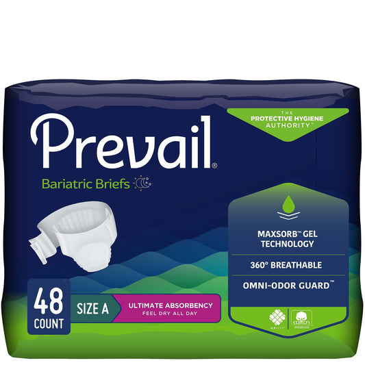Prevail® Bariatric Ultimate Absorbency Incontinence Brief, Size A