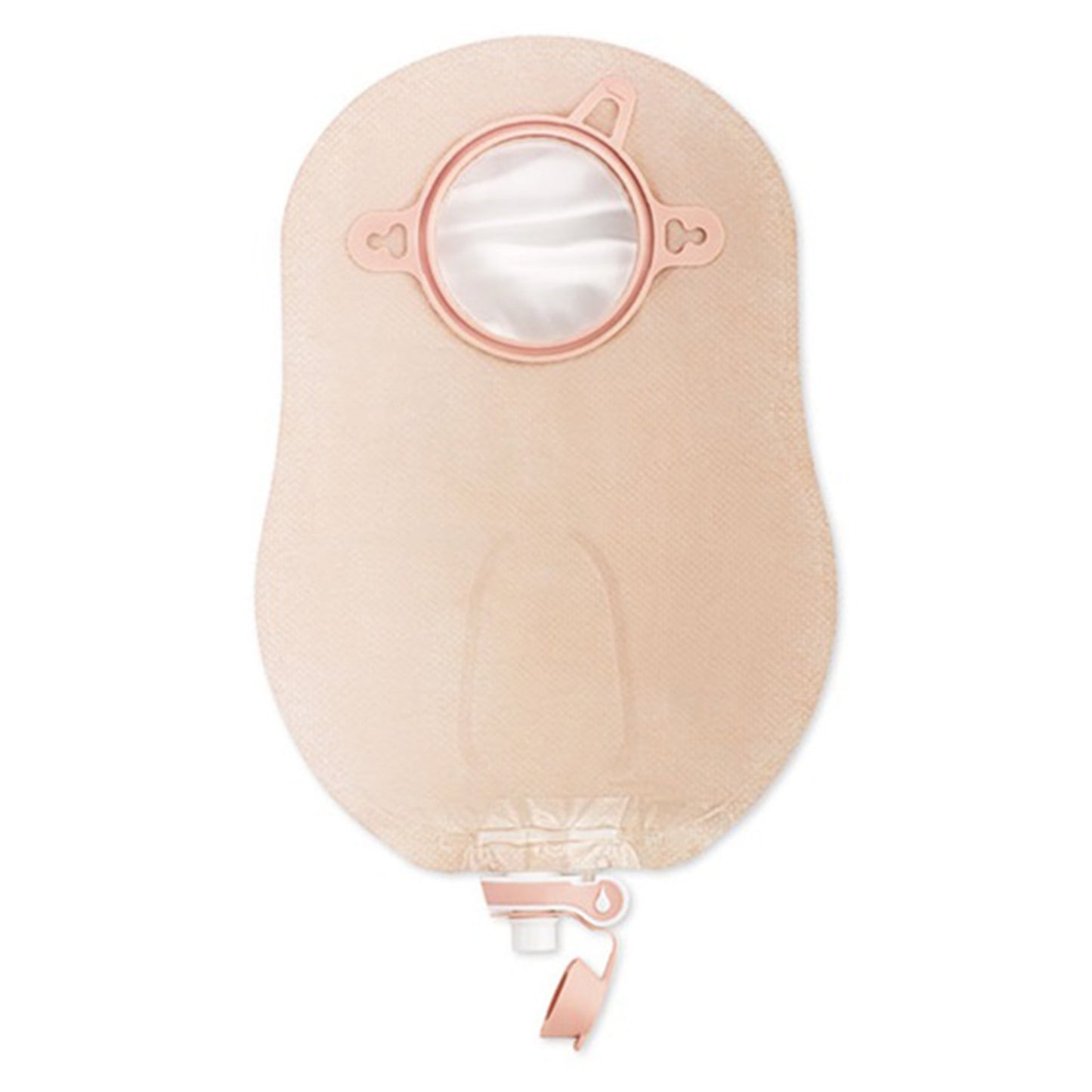 New Image™ 18904 Two-Piece Transparent Urostomy Pouch, 70 mm Flange, Blue Match