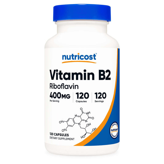 VITAMIN B2, CAP RIBOFLAVIN 400MG (120/BT 12BT/CS)