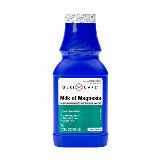 Geri-Care® Magnesium Hydroxide Laxative, 12-ounce Bottle